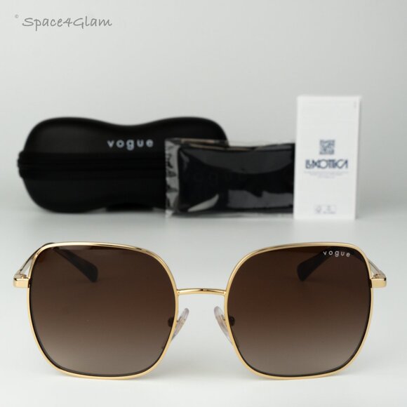 Vogue Women Sunglasses Gold Brown Gradient Square VO4175SB 280/1353 BRAND NEW - Picture 1 of 8